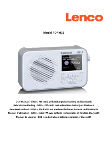 Manual de uso Lenco PDR-035WH Radio