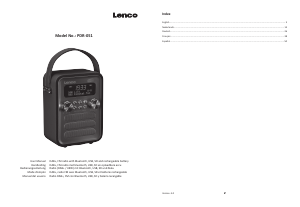 Manual de uso Lenco PDR-051TPSI Radio