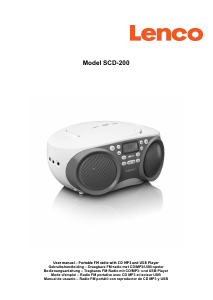 Bedienungsanleitung Lenco SCD-200LM Stereoanlage