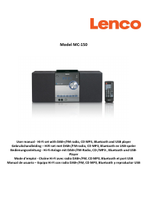 Bedienungsanleitung Lenco MC-150 Stereoanlage