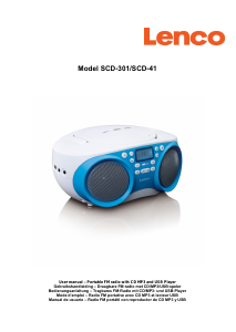 Bedienungsanleitung Lenco SCD-301BU Stereoanlage