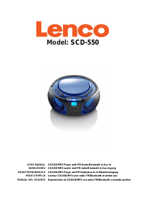 Handleiding Lenco SCD-550BU Stereoset