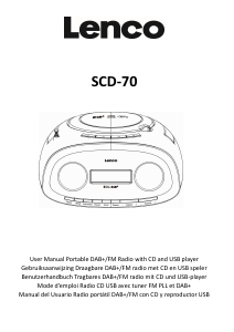 Manual de uso Lenco SCD-70 Set de estéreo
