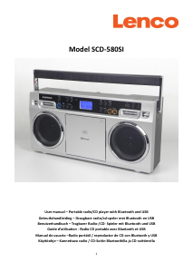Manual de uso Lenco SCD-580SI Set de estéreo