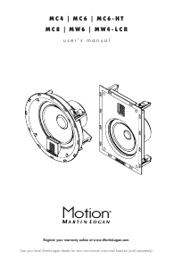 Mode d’emploi MartinLogan Motion MW4-LCR Haut-parleur
