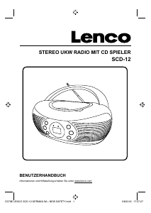 Mode d’emploi Lenco SCD-12BK Stéréo