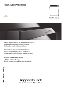 Bedienungsanleitung Küppersbusch IGV 6509.5 Geschirrspüler
