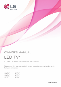 Handleiding LG 32LW760H LED televisie