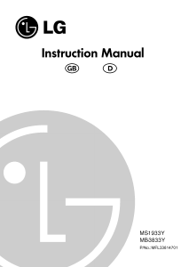 Bedienungsanleitung LG MB-3833Y Mikrowelle