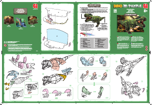 Handleiding Jumbo Tyrannosaurus 3D Puzzel