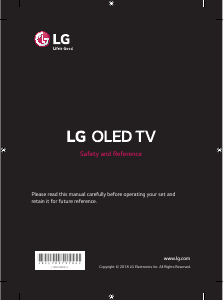 Handleiding LG OLED55B87LC OLED televisie