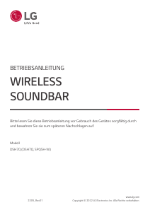 Bedienungsanleitung LG DSH7Q Lautsprecher