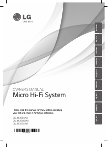 Handleiding LG CM3430GDAB Stereoset
