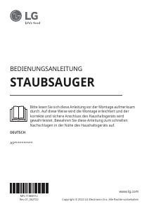 Bedienungsanleitung LG A9K-PRO1G Staubsauger