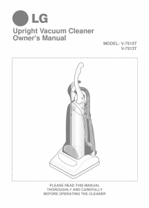 Manual LG V-7513T Vacuum Cleaner