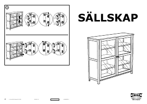 Bruksanvisning IKEA SALLSKAP Vitrinskåp