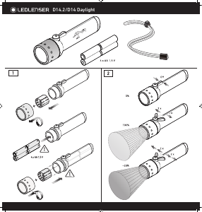 Bedienungsanleitung Led Lenser D14.2 Taschenlampe