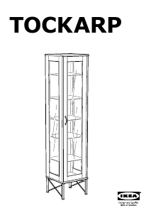 Handleiding IKEA TOCKARP (38x38x175) Vitrinekast