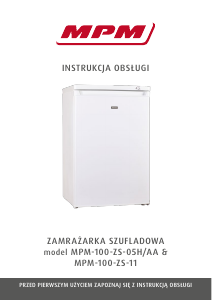 Руководство MPM MPM-100-ZS-05H/AA Морозильная камера
