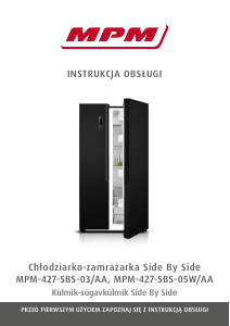 Instrukcja MPM MPM-427-SBS-03/AA Lodówko-zamrażarka
