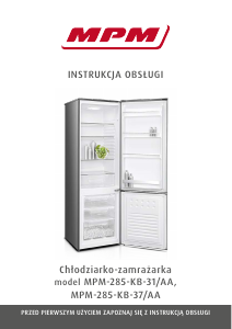 Instrukcja MPM MPM-285-KB-37/AA Lodówko-zamrażarka