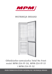 Instrukcja MPM MPM-254-FF-50 Lodówko-zamrażarka