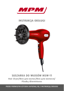 Manual MPM MSW-11 Hair Dryer