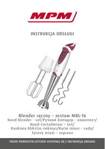 Manuál MPM MBL-16 Ruční mixér