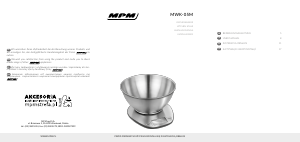 Handleiding MPM MWK-05M Keukenweegschaal