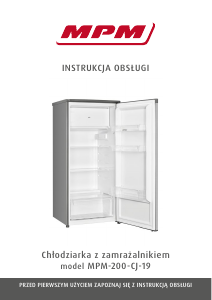 Instrukcja MPM MPM-200-CJ-19 Lodówka