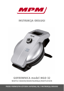Handleiding MPM MGO-32 Wafelijzer