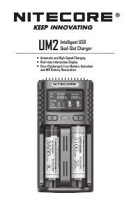 Manuale Nitecore UM2 Caricabatterie