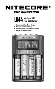 사용 설명서 Nitecore UM4 배터리 충전기