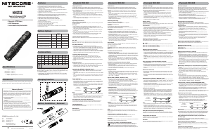 説明書 Nitecore MH12SE 懐中電灯