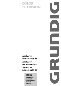 Instrukcja Grundig Amira 17 LW 45-6605 BS Telewizor LCD