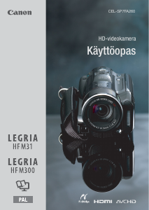 Käyttöohje Canon LEGRIA HF M31 Kameranauhuri