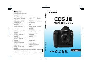 Manual de uso Canon EOS 1D Mark II N Cámara digital