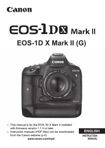 Handleiding Canon EOS 1D X Mark II Digitale camera