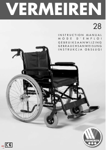 Instrukcja Vermeiren 28 Wózek inwalidzki