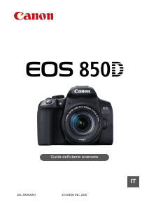 Manuale Canon EOS 850D Fotocamera digitale