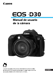 Manual de uso Canon EOS D30 Cámara digital