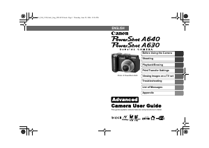 Handleiding Canon PowerShot A630 Digitale camera