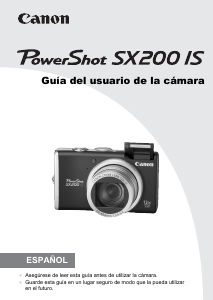 Manual de uso Canon PowerShot SX200 IS Cámara digital
