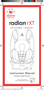Handleiding Diono Radian rXT Autostoeltje