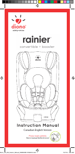 Handleiding Diono Rainier Autostoeltje