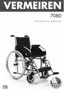Instrukcja Vermeiren 708D Wózek inwalidzki