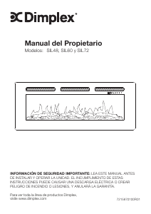 Manual de uso Dimplex SIL48 Chimenea electrica