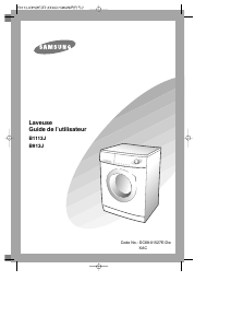 Mode d’emploi Samsung B1113J Lave-linge