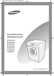 Manuál Samsung B1245AV Pračka