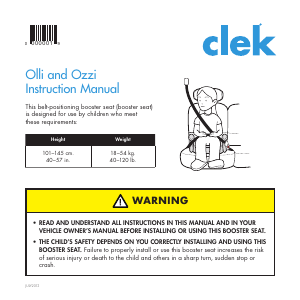 Manual Clek Ozzi Car Seat